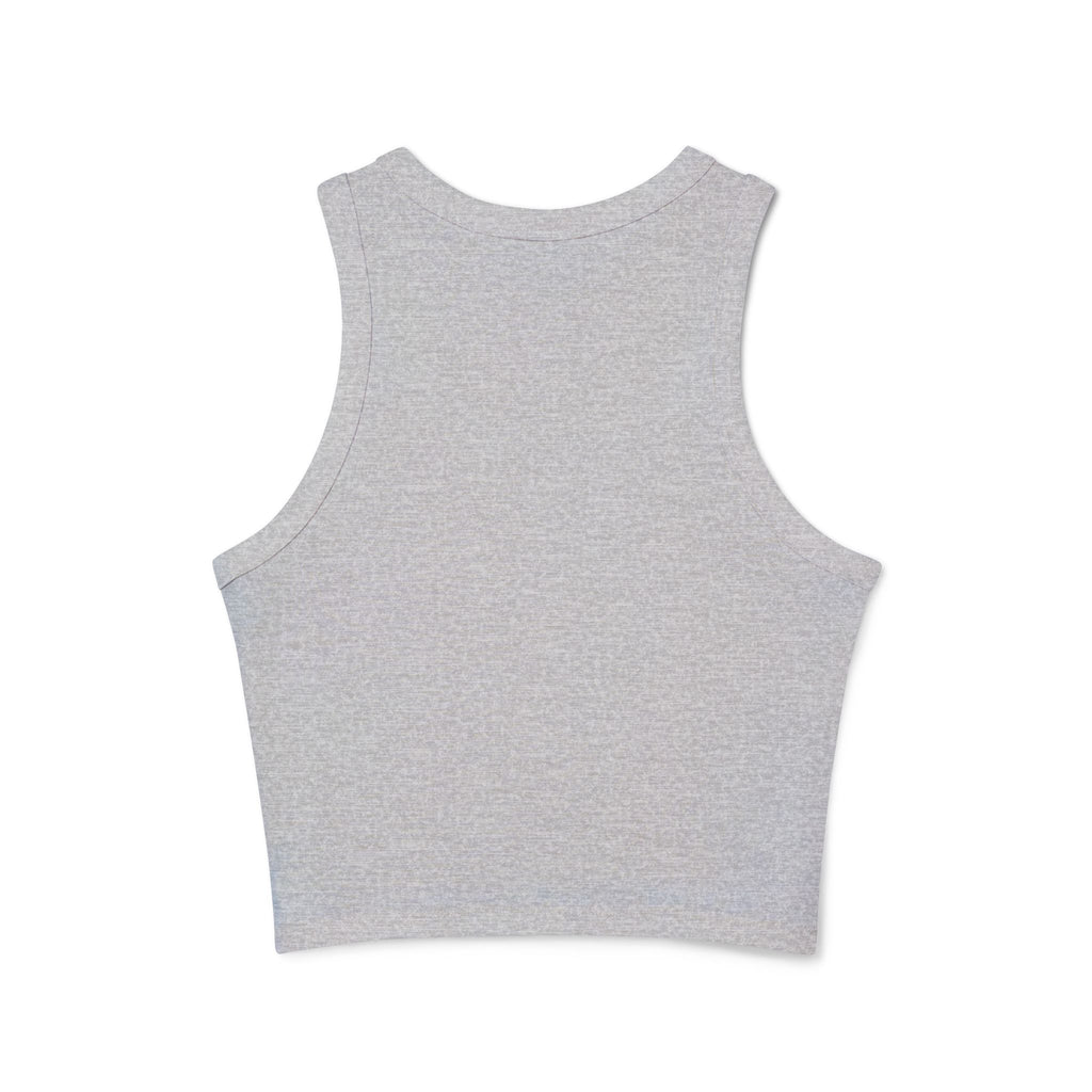 Racer Tank – "Strong Women Don’t Give Up, They Lift Each Other Up" Motivational Gym Crop