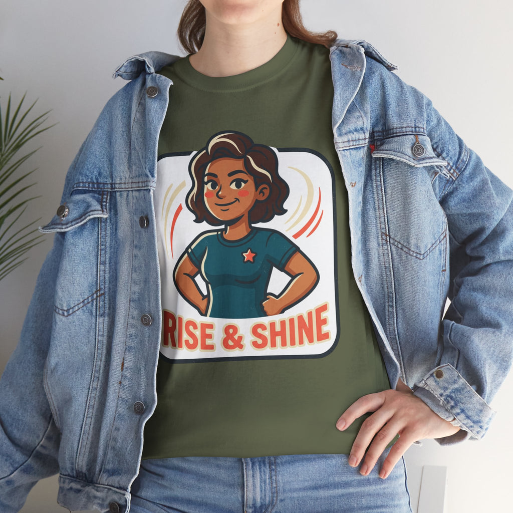 Rise & Shine T-Shirt — Motivational Morning Graphic Tee