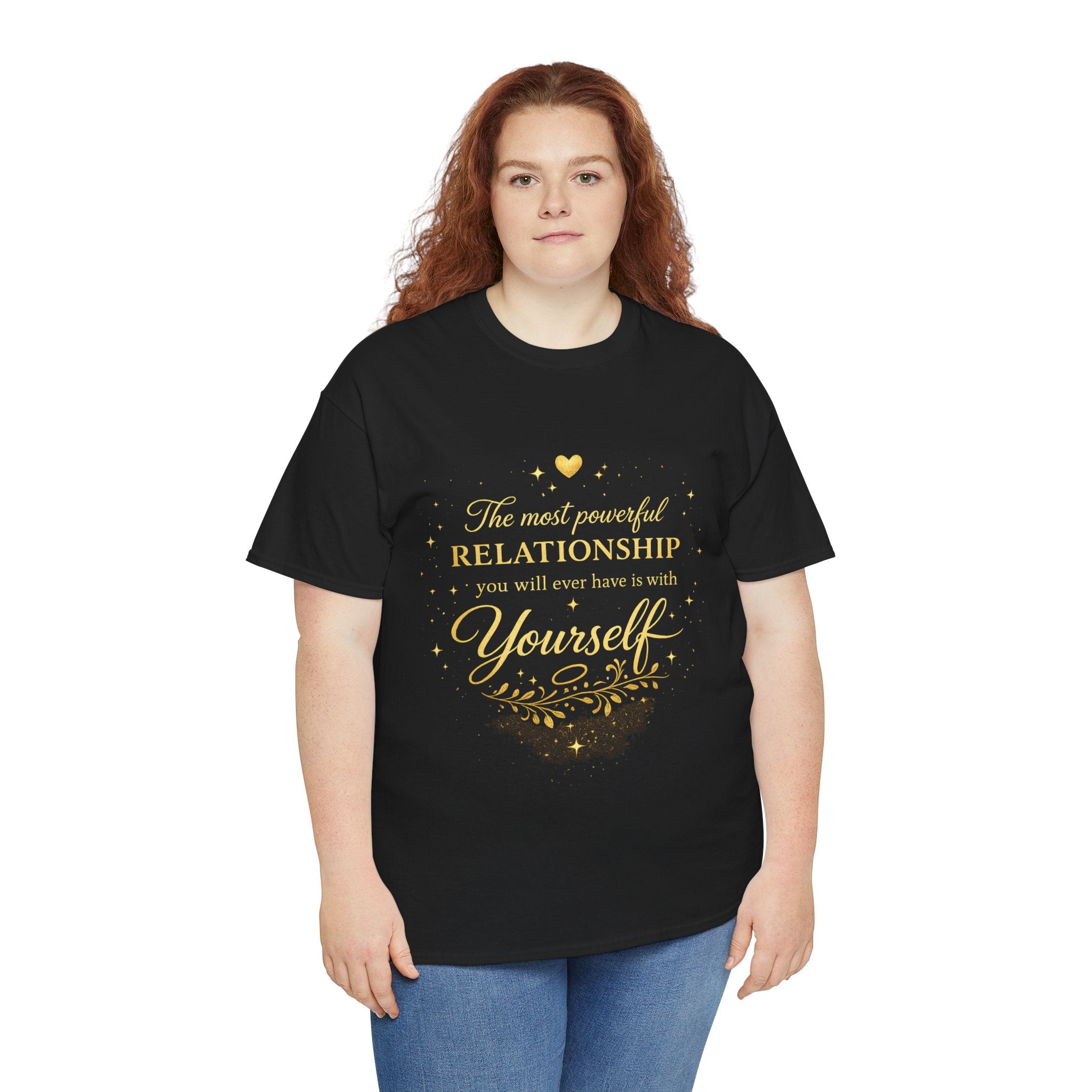 Self-Love T-Shirt — “The most powerful relationship you will ever have is with yourself” Inspirational Graphic Tee