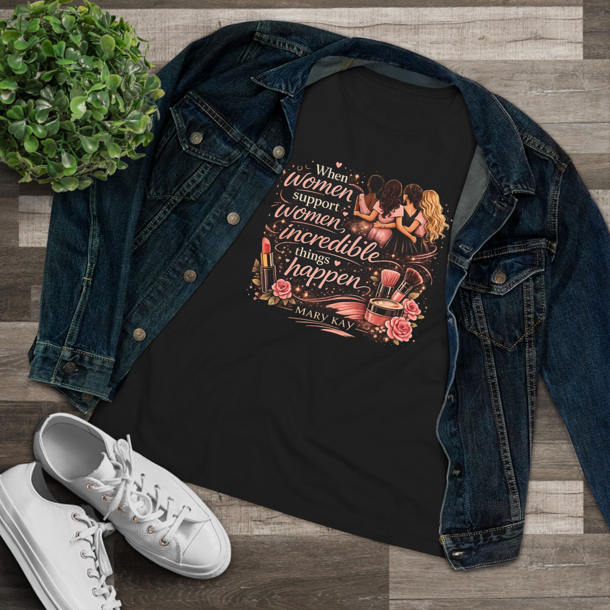 Women's Tee — "When Women Support Women Incredible Things Happen" Empowerment Graphic