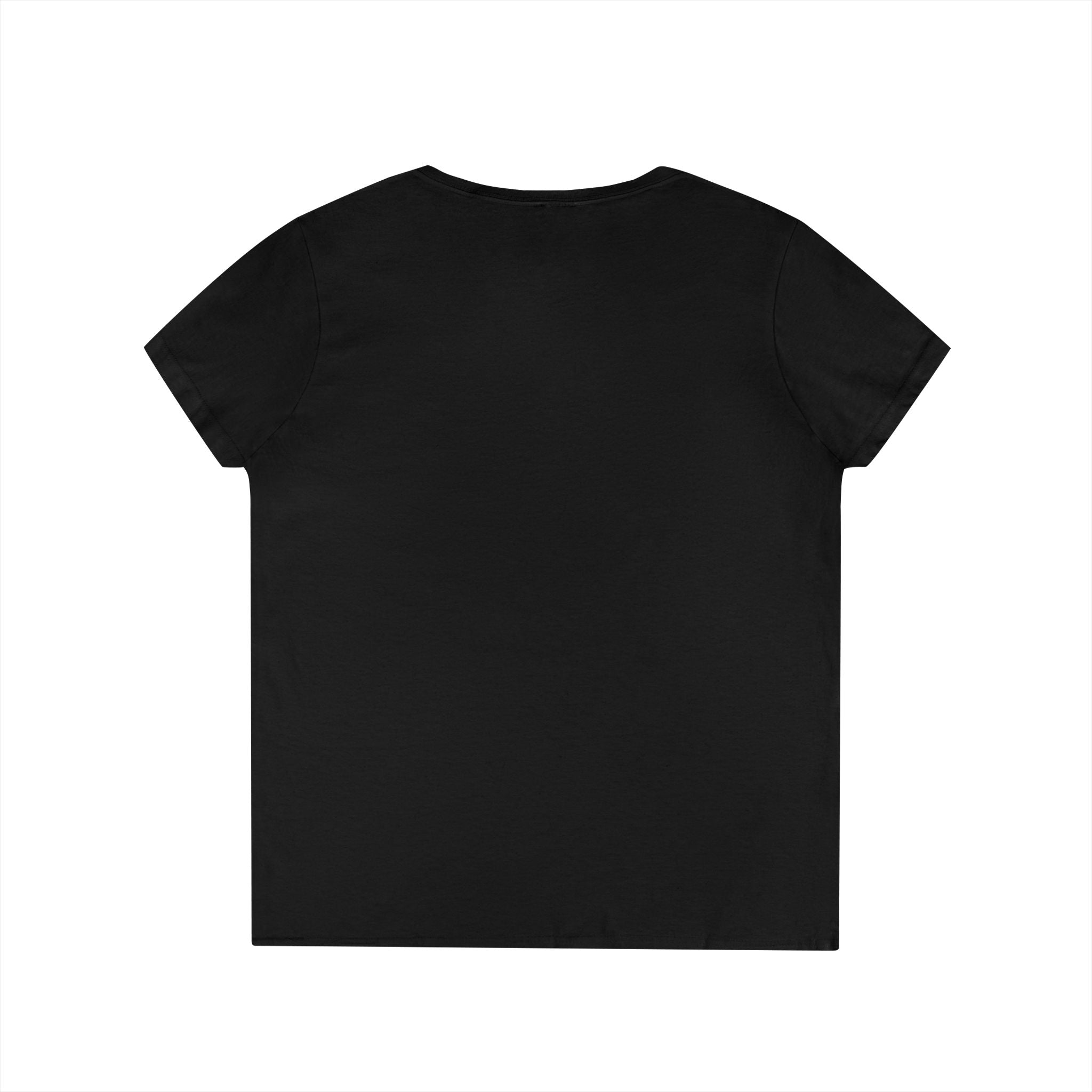 Strong Body Ladies' V-Neck T-Shirt — "Strong body unstoppable mindset" Fitness Graphic Tee