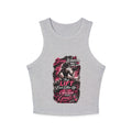 Racer Tank – "Strong Women Don’t Give Up, They Lift Each Other Up" Motivational Gym Crop