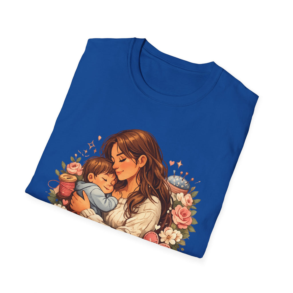 Mother's Love T-Shirt — "A mother's love is forever stitched into our hearts" Floral Mom & Baby Tee for Mother's Day