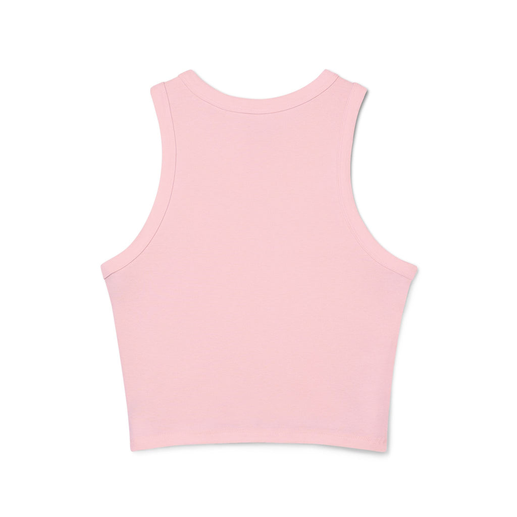 Racer Tank – "Strong Women Don’t Give Up, They Lift Each Other Up" Motivational Gym Crop