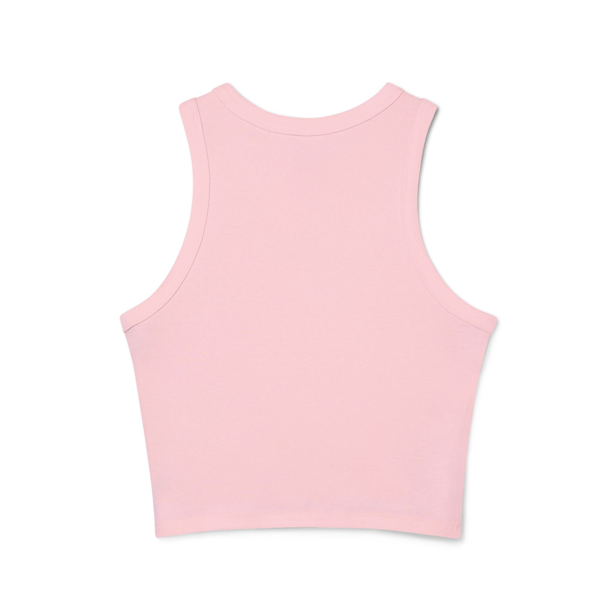 Racer Tank – "Strong Women Don’t Give Up, They Lift Each Other Up" Motivational Gym Crop