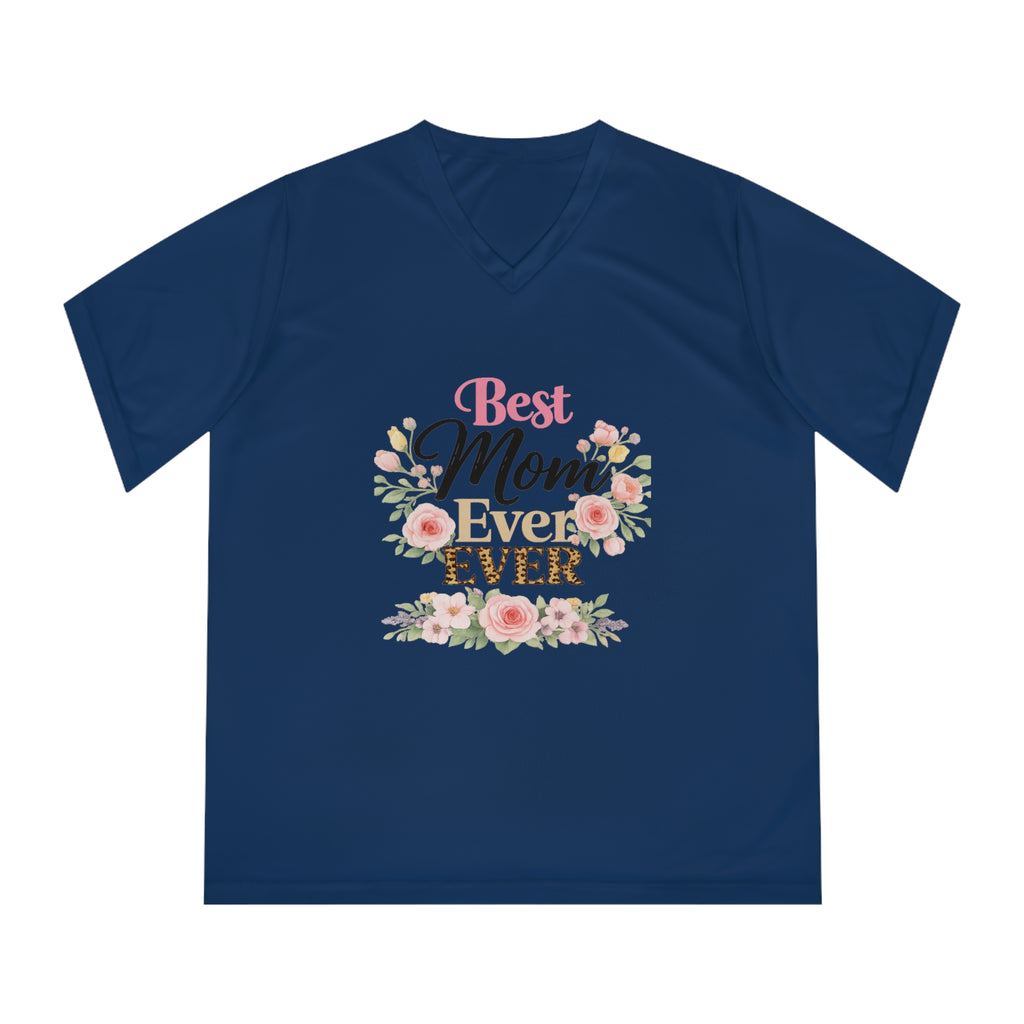 Copy of Copy of Best Mom Ever Floral V-Neck T-Shirt