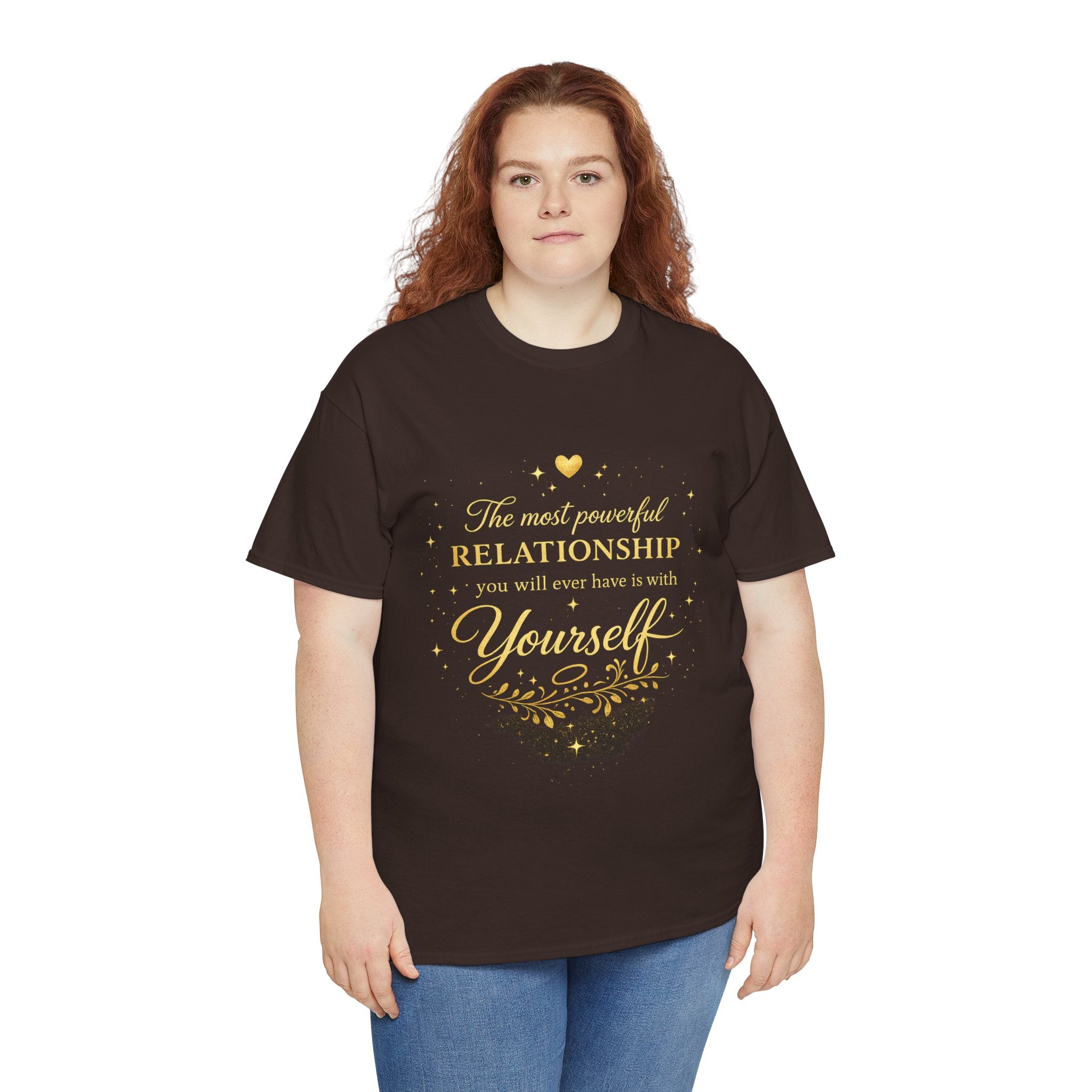 Self-Love T-Shirt — “The most powerful relationship you will ever have is with yourself” Inspirational Graphic Tee