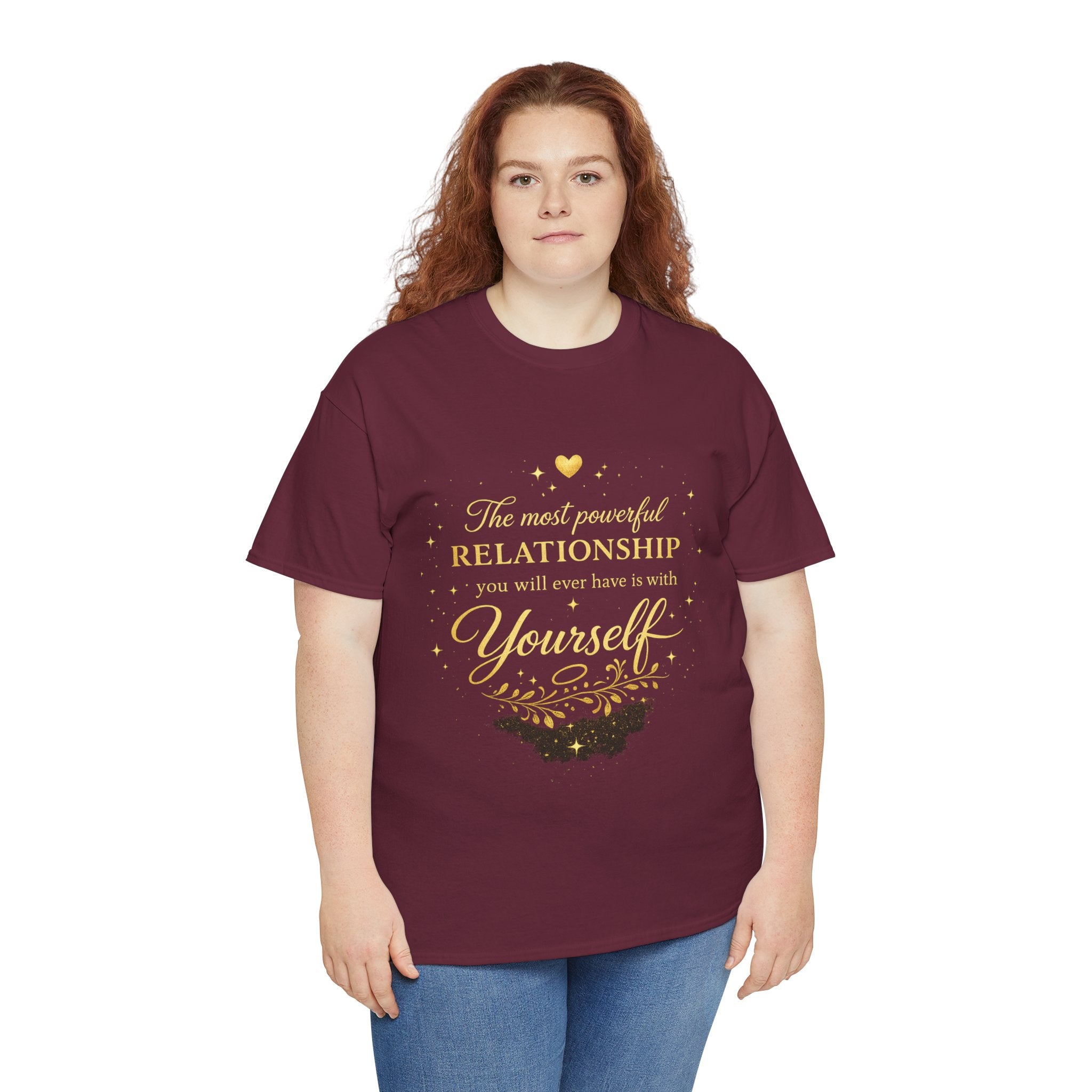Self-Love T-Shirt — “The most powerful relationship you will ever have is with yourself” Inspirational Graphic Tee