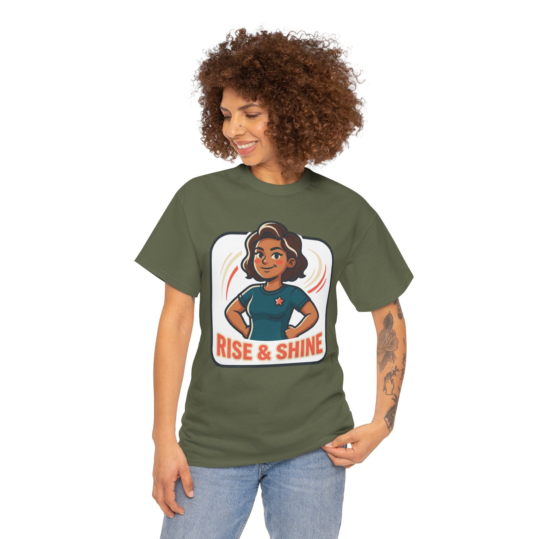 Rise & Shine T-Shirt — Motivational Morning Graphic Tee