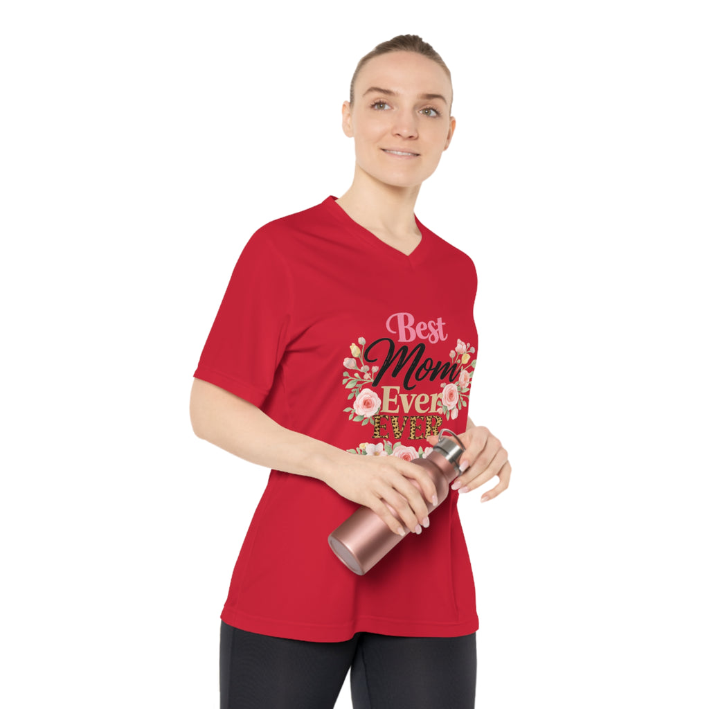 Copy of Best Mom Ever Floral V-Neck T-Shirt